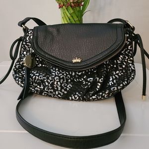 Juicy Couture Leopard Mini Traveler Crossbody Bag